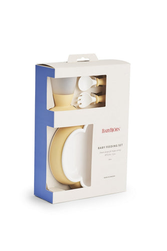 Babybjorn Baby Feeding Set Powder Yellow 1