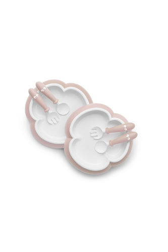 Babybjorn Baby Plate Spoon Fork Powder Pink 1