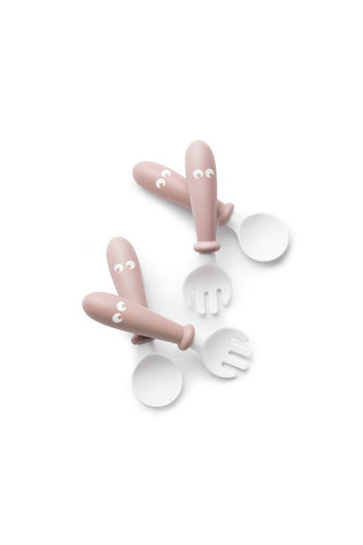 Babybjorn Baby Spoon Fork Powder Pink