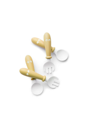 Babybjorn Baby Spoon Fork Powder Yellow