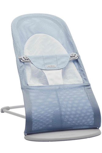 BabyBjorn Bouncer Balance Soft Sky Blue White Mesh 1