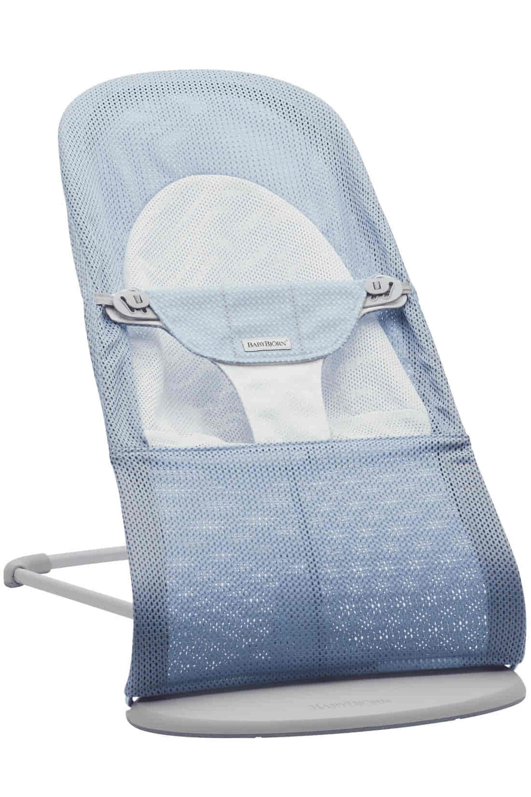 BabyBjorn Bouncer Balance Soft Sky Blue White Mesh 1