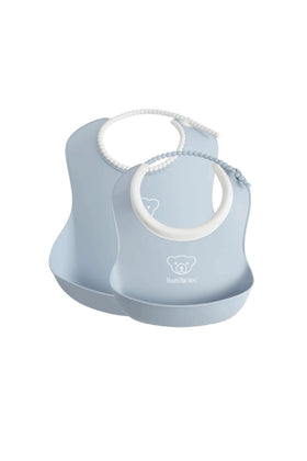 Babybjorn Feeding Bib Set 2 Pack Powder Blue 1