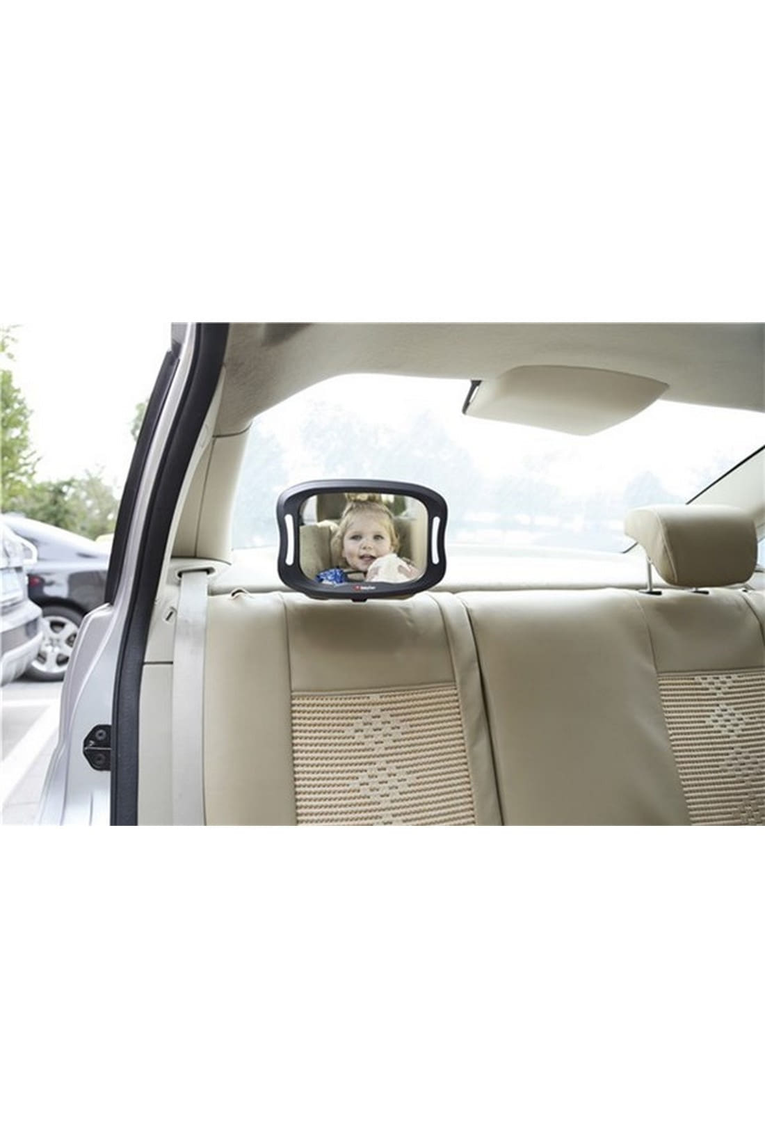 Buy Babydan Car Seat Mirror With LED Light Online mothercare