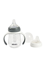 
                        
                          Load image into Gallery viewer, Beaba 2-In-1 Learning Glass Milk Bottle With Silicone Cover Mineral Grey 1
                        
                      