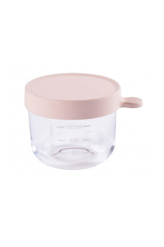 Beaba 150 Ml Conservation Jar In Superior Quality Glass Pink