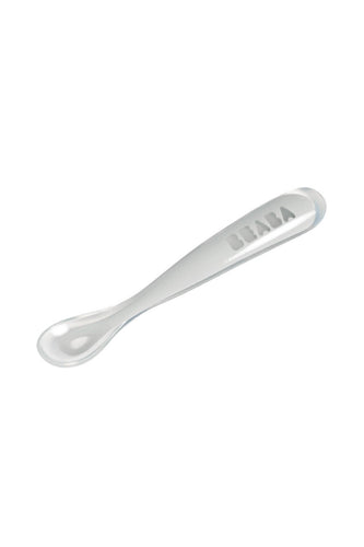 Beaba Ergonomic 1St Age Silicone Spoon Light Grey
