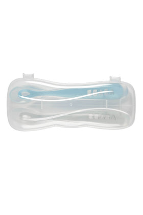 Beaba Set Of 2 1St Age Spoon Blue Light Grey 1