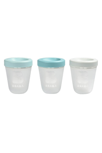 Beaba Set Of 3 X 200Ml Silicone Portions Jungle 1