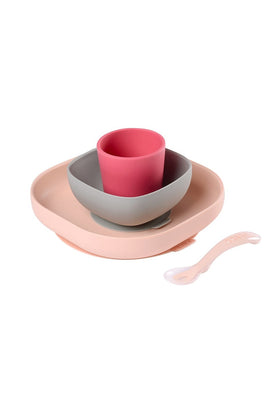 Beaba Silicone Meal Set 4 Pcs Pink 1