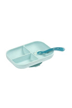 
                        
                          Load image into Gallery viewer, Beaba Silicone Suction Divided Plate 2Nd Age Spoon Blue 3
                        
                      