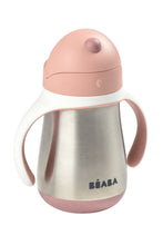 
                        
                          Load image into Gallery viewer, Beaba Stainless Steel Straw Cup 250Ml Old Pink 1
                        
                      