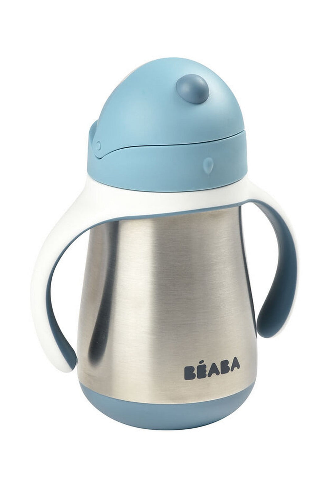 Beaba Stainless Steel Straw Cup 250Ml Windy Blue 1