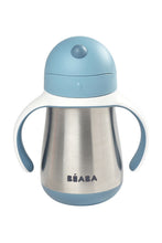 
                        
                          Load image into Gallery viewer, Beaba Stainless Steel Straw Cup 250Ml Windy Blue 3
                        
                      