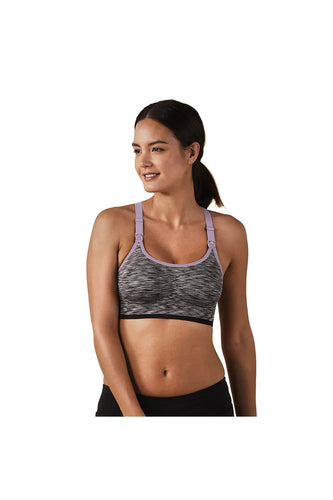 Bravado Designs Body Silk Seamless Rhythm Nursing Bra  Black Spacedye  2
