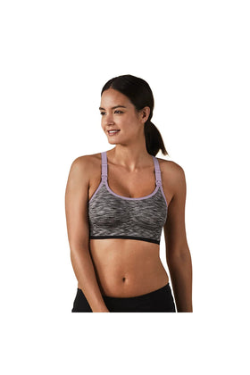 Bravado Designs Body Silk Seamless Rhythm Nursing Bra  Black Spacedye  2