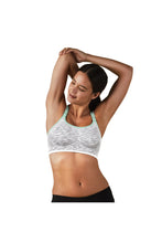 
                        
                          Load image into Gallery viewer, Bravado Designs Body Silk Seamless Rhythm Nursing Bra  White Grey Spacedye  2
                        
                      