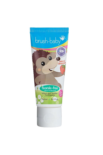 Brushbaby Strawberry Non Fluoride Toothpaste 0 2 Yrs