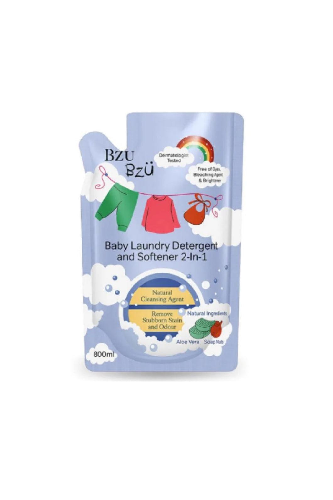 Bzu Bzu Baby Accessories Cleansing Foam 400Ml Refill Lemon Flavour