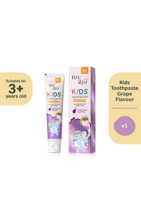 Bzu Bzu Kids Toothpaste Grape Flavour 50G 1