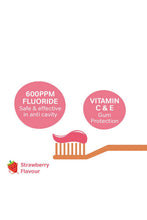 
                        
                          Load image into Gallery viewer, Bzu Bzu Kids Toothpaste Strawberry Flavour 50G 3
                        
                      