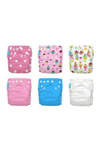 
                        
                          Load image into Gallery viewer, Charlie Banana Pack Of 6 One Size Diapers Organic Popsicle 2
                        
                      