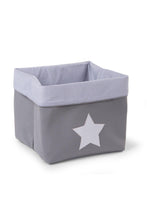 
                        
                          Load image into Gallery viewer, Childhome Canvas Box 32x32x29cm Grey Stripes 1
                        
                      