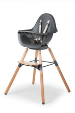 
                        
                          Load image into Gallery viewer, Childhome Evolu One.80?? High Chair Natural Anthractie with Bumper 1
                        
                      