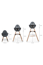 
                        
                          Load image into Gallery viewer, Childhome Evolu One.80?? High Chair Natural Anthractie with Bumper 6
                        
                      