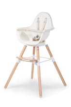 
                        
                          Load image into Gallery viewer, Childhome Evolu One.80?? High Chair Natural White with Bumper 1
                        
                      