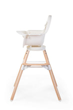 
                        
                          Load image into Gallery viewer, Childhome Evolu One.80?? High Chair Natural White with Bumper 4
                        
                      