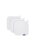 
                        
                          Load image into Gallery viewer, Clevamam Bamboo Baby Washcloth Set 3Pk White 3
                        
                      