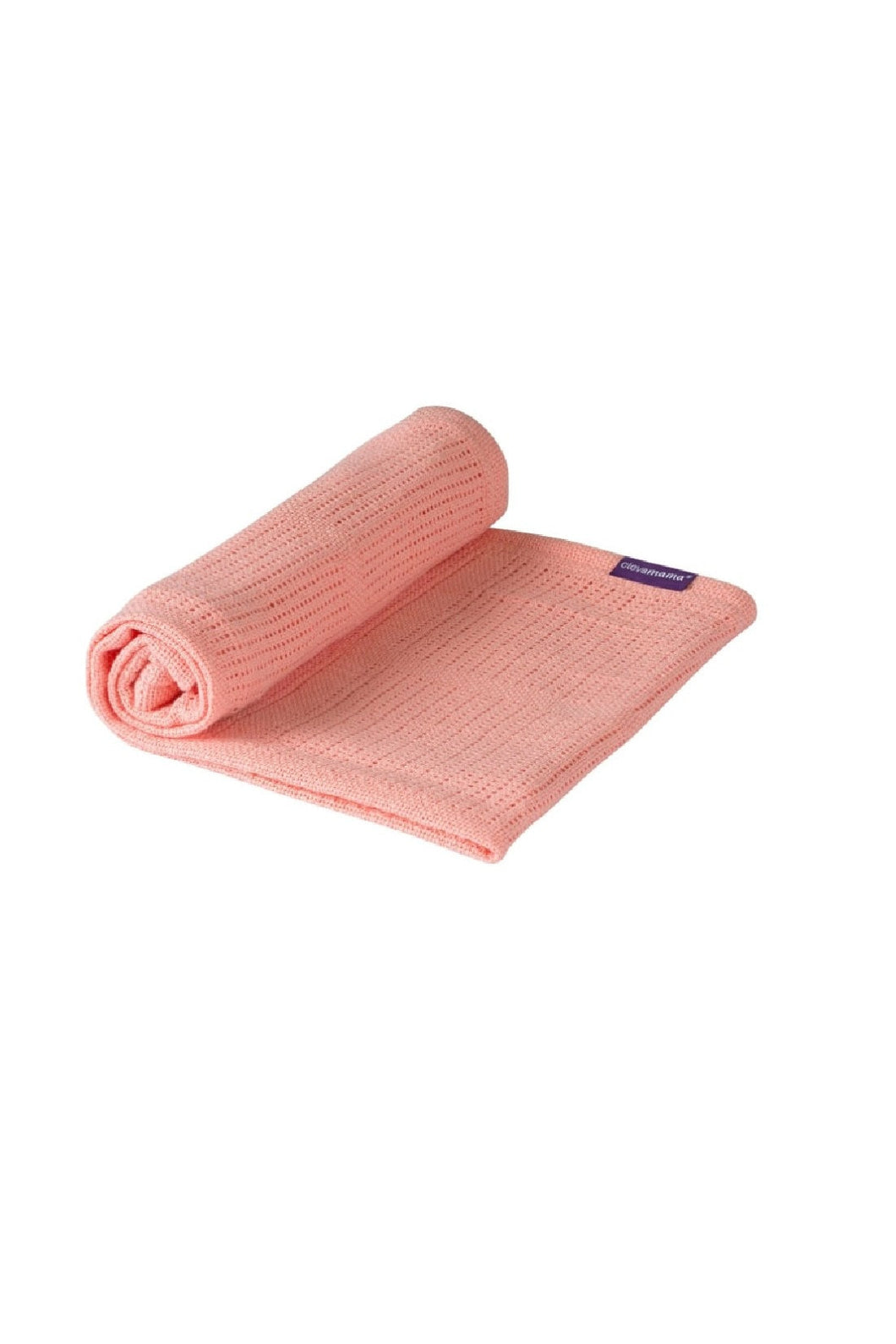 Clevamam Cellular Baby Blanket Cot Cot Bed 120 X 140 Cm Coral 1