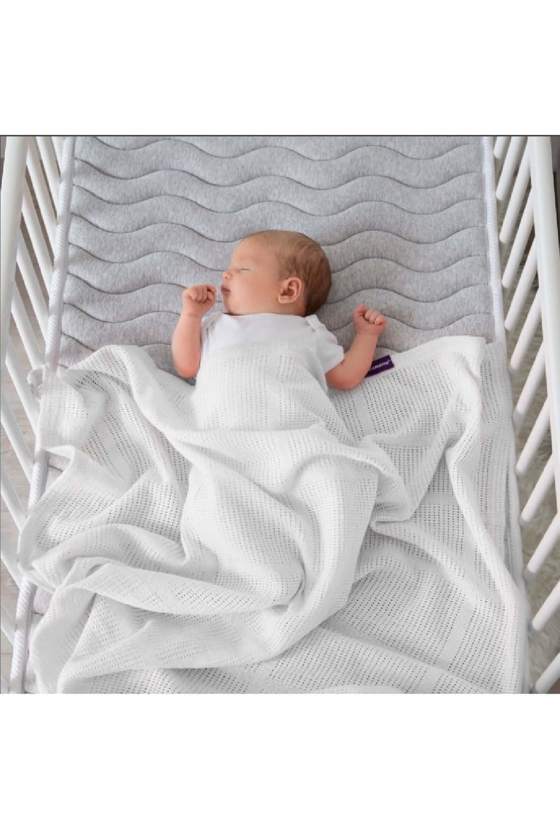 Buy Clevamam Cellular Baby Blanket Cot & Cot Bed 120 x 140 cm White