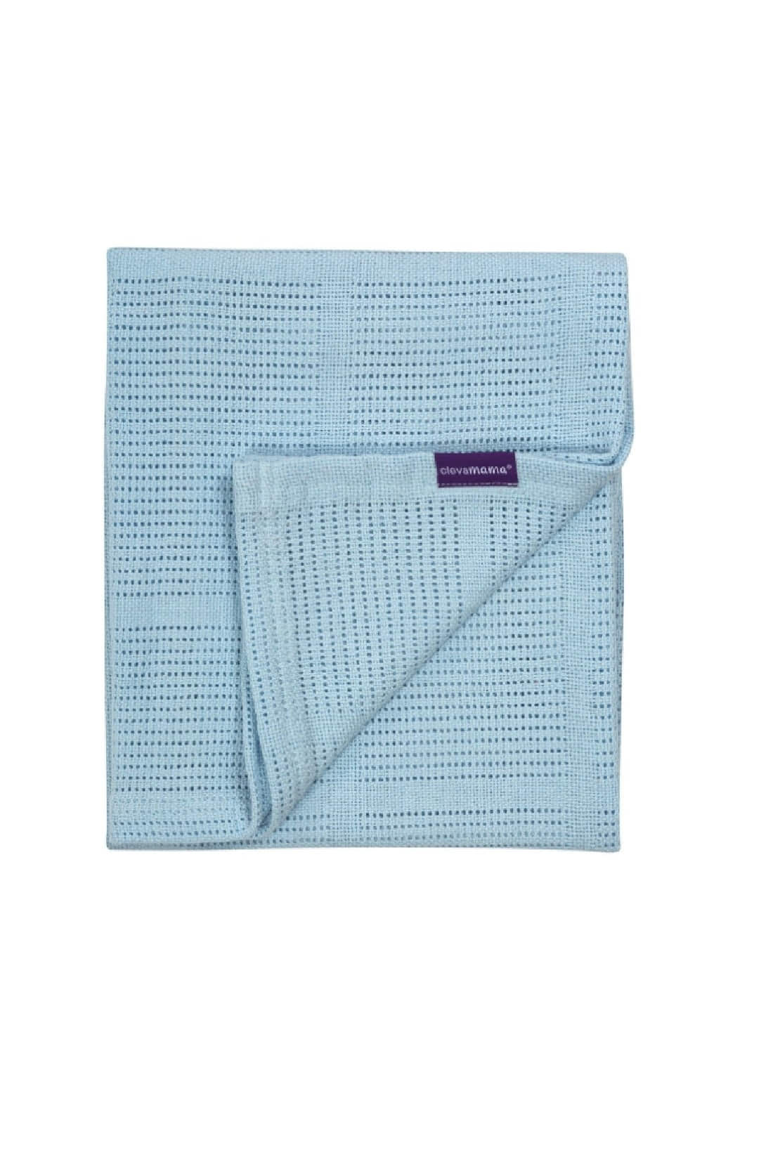 Buy Clevamam Cellular Baby Blanket Crib, Moses Basket 70 x 90cm Blue
