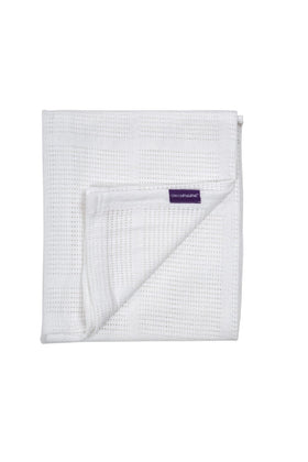 Clevamam Cellular Baby Blanket Crib Moses Basket 70 X 90Cm White 1