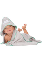
                        
                          Load image into Gallery viewer, Clevamama Apron Baby Bath Towel - Grey 6
                        
                      