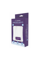 
                        
                          Load image into Gallery viewer, Clevamama Bamboo Baby Washcloth Set 3PK - White &amp; Grey
                        
                      