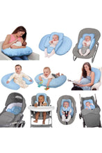
                        
                          Load image into Gallery viewer, Clevamama Clevacushion Nursing Pillow And Baby Nest Blue 6
                        
                      