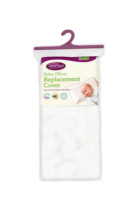 Clevamama Clevefoam Baby Pillow Replacement Cover White 1