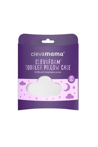 Clevamama Toddler Pillow Case White 1