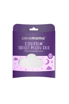 Clevamama Toddler Pillow Case White 1