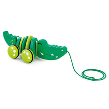 
                        
                          Load image into Gallery viewer, Early Learning Centre Wooden Pull Along Crocodile
                        
                      
