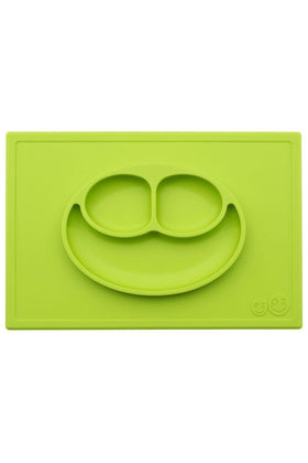 Ezpz Happy Mat Smile Plate Lime 1