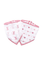 
                        
                          Load image into Gallery viewer, Ideal Baby By Aden Anais Muslin Bandana Bib Bunny Love 2 Pack 1
                        
                      