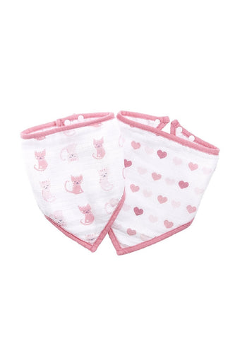 Ideal Baby By Aden Anais Muslin Bandana Bib Bunny Love 2 Pack 1