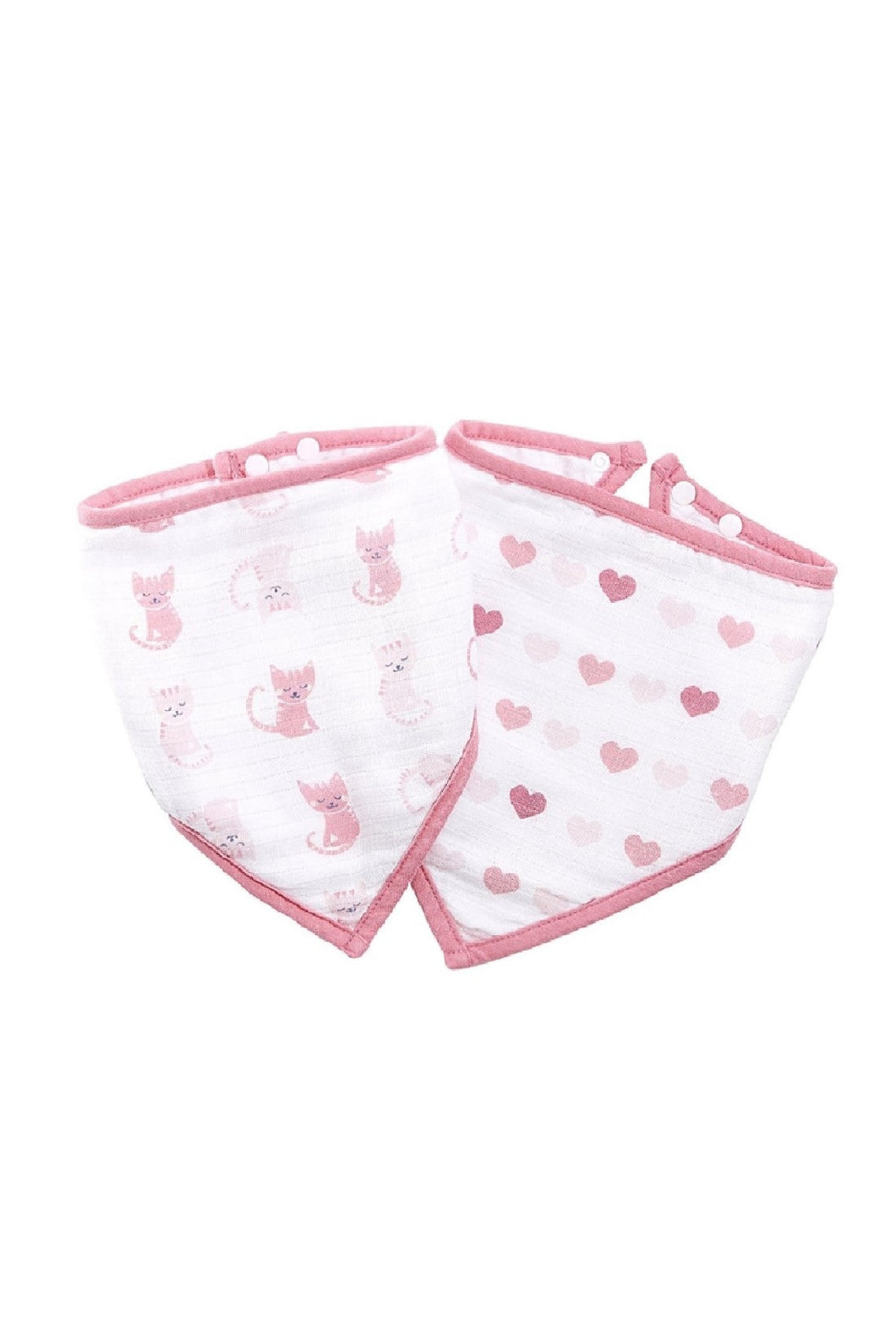 Ideal Baby By Aden Anais Muslin Bandana Bib Bunny Love 2 Pack 1