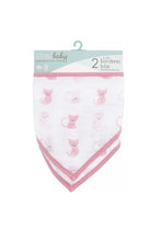 
                        
                          Load image into Gallery viewer, Ideal Baby By Aden Anais Muslin Bandana Bib Bunny Love 2 Pack 2
                        
                      