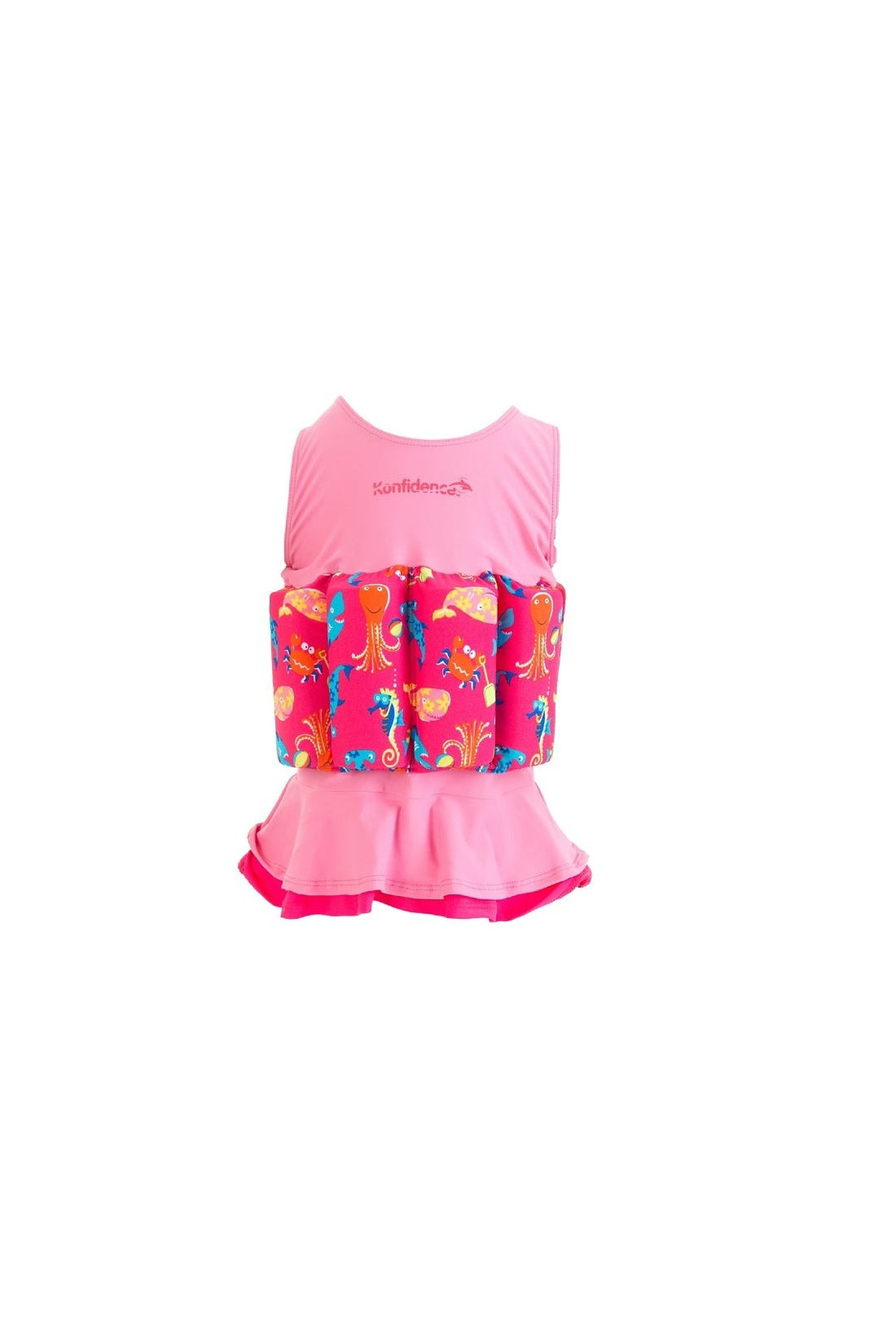 Konfidence Floatsuit 1 2 Years Sea Friends Pink