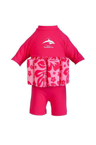 Konfidence Floatsuit 2 3 Years Hibiscus Pink